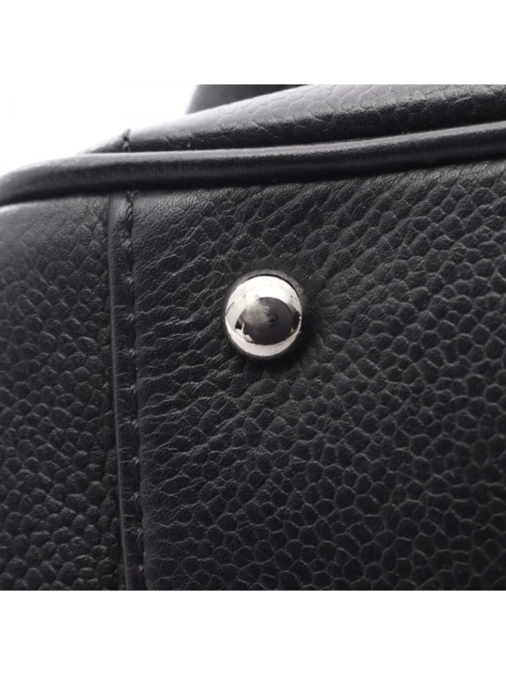 Chanel Chocolate Bar Black Caviar Leather Boston